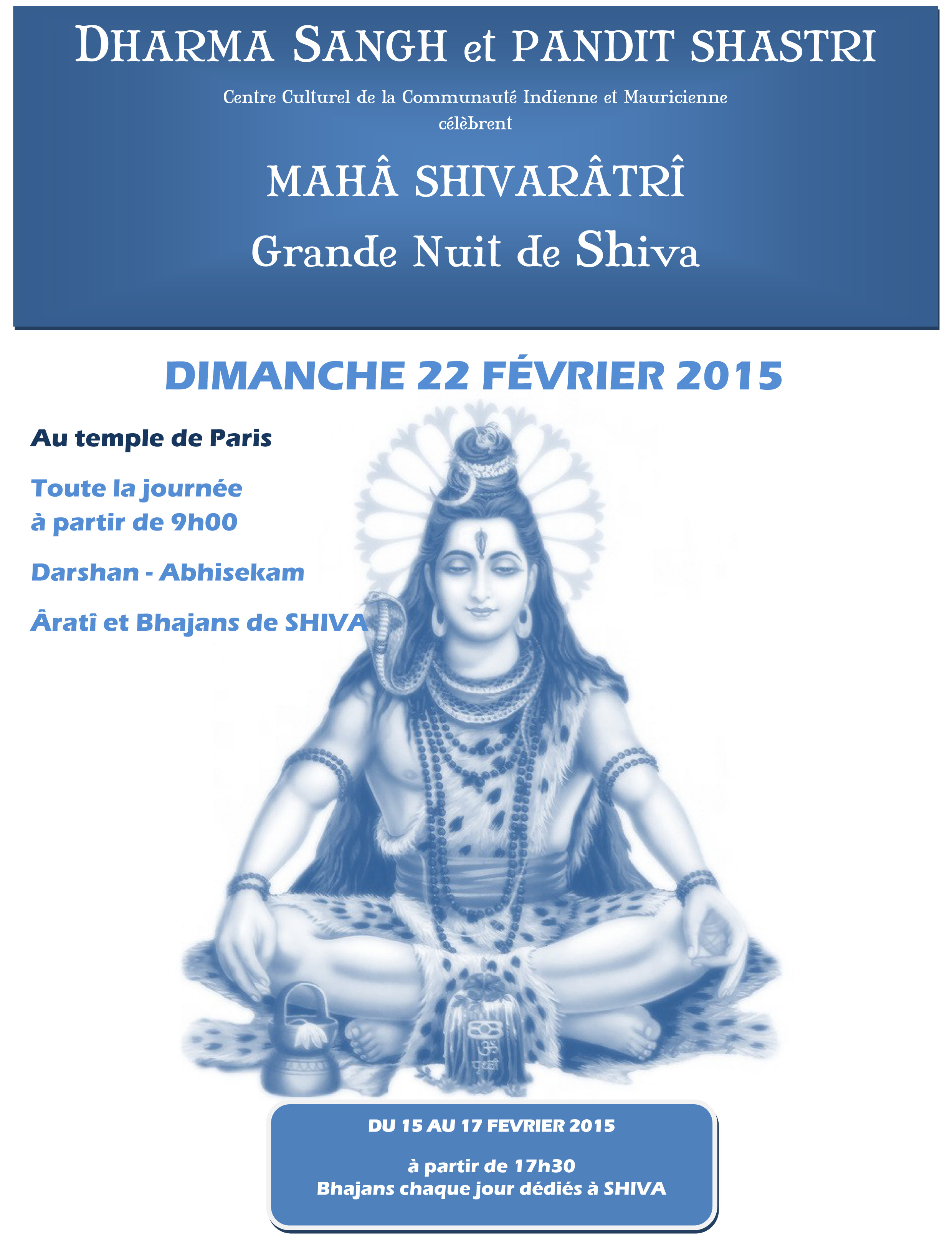 affiche de shiva 2015 2